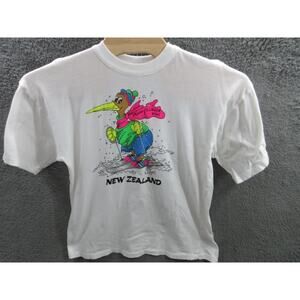 Vintage Jean-Claude Killy Kiwi New Zealand Ski Skiing Men's XXL T-shirt